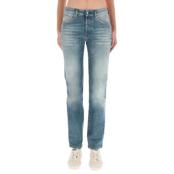 DIESEL Women's Low-Rise Wide Leg Cargo Pants Women DENIM